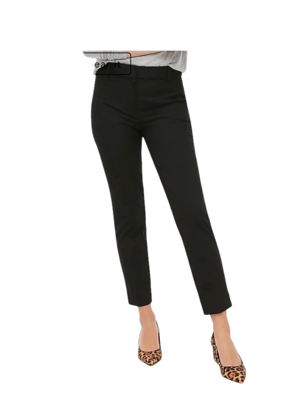 J. Crew Black Ankle-Length Slim Pants